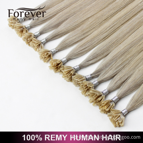 Xuchang Forever 100% remy brazilian Human Hair Wholesale Italian Keratin top quality #60Z double drawn 100 cheap remy u tip hair